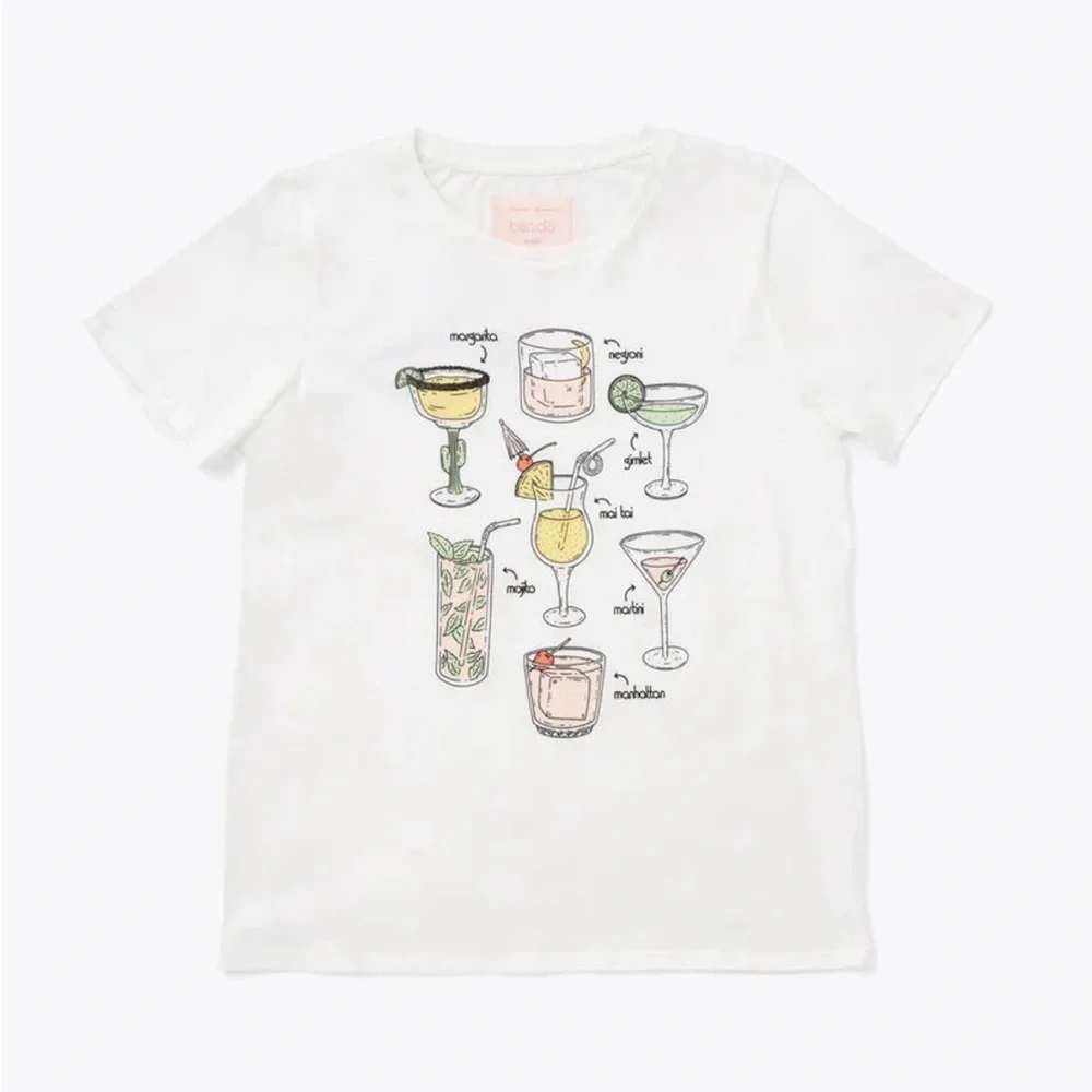 NWT Ban.do Cocktails Tee - Picture 2 of 2